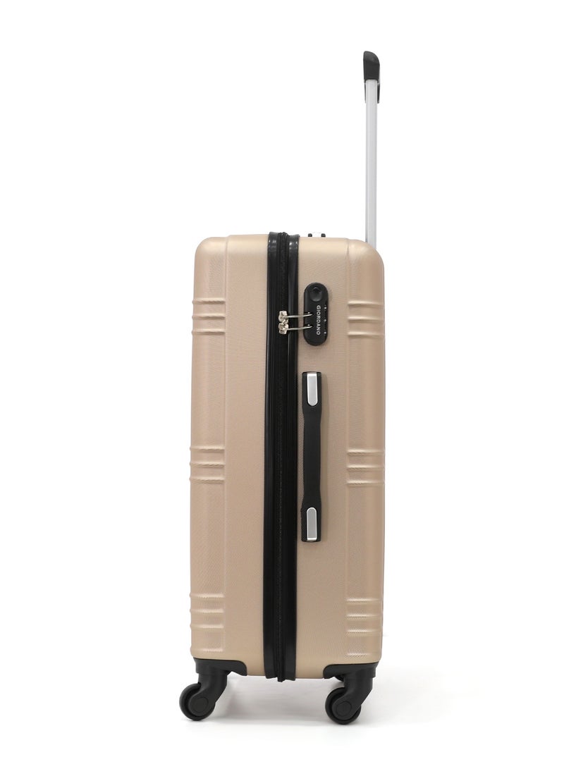 Giordano Hardside Luggage Trolley Bag 4 Pieces set,Champagne (S-20,M-24,L-28,XL-32 Inch) - Image 5